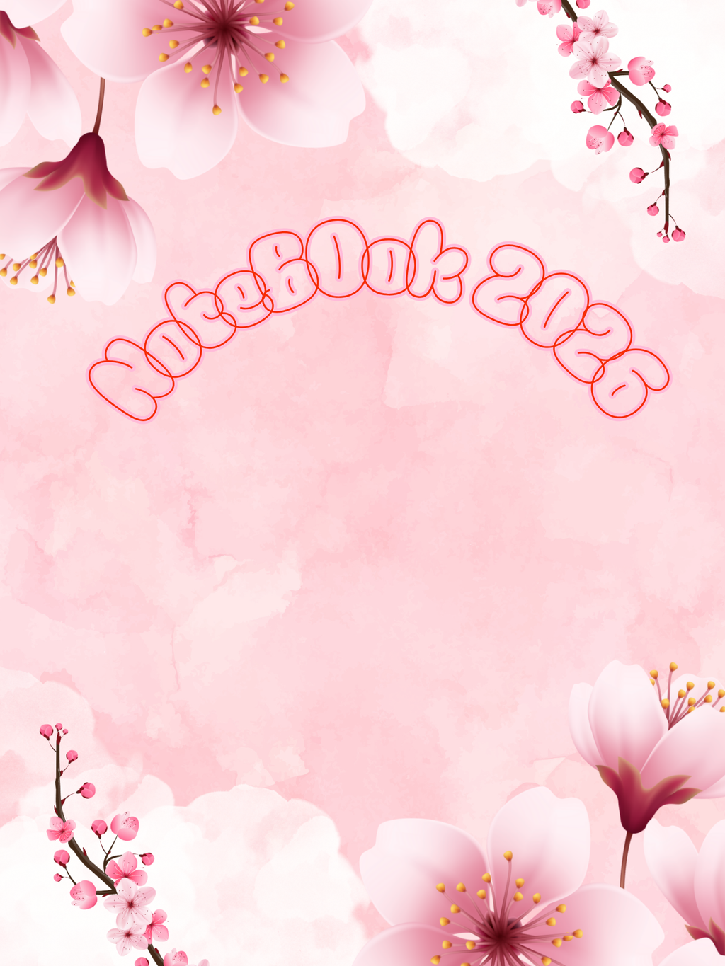 Floral Digital NoteBook 🌸